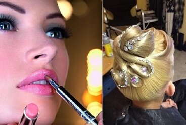 ballroom competition hair and make up